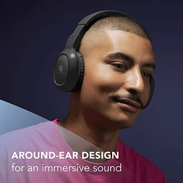Cellularline Music & Sound Bluetooth Headphone BASIC wireless Kopfhörer (Bluetooth) - Ausziehbarer Bügel, LED-Anzeige, 8 Stunden Spielzeit, schwarz – Bild 6