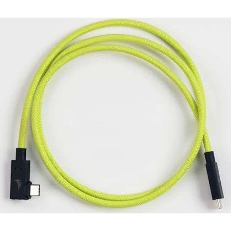 Angelbird USB-C 4.0 Solid Flex Cable Right-Angle, 1 m, 40 Gb/s, 240 W, Lime – Bild 3