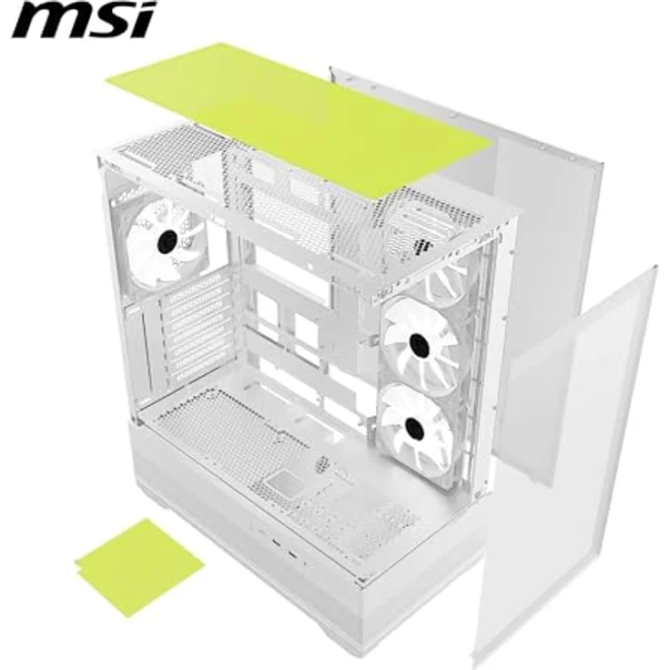 MSI MAG PANO 110R PZ, PC-Gehäuse in Weiß mit innovativem Design – Bild 3