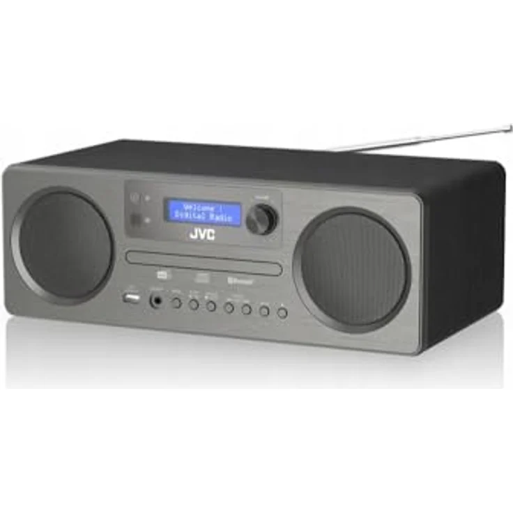 JVC Mini-Turm RD-E861B-DAB, Kompaktanlage mit DAB+ und Bluetooth, grau – Bild 7