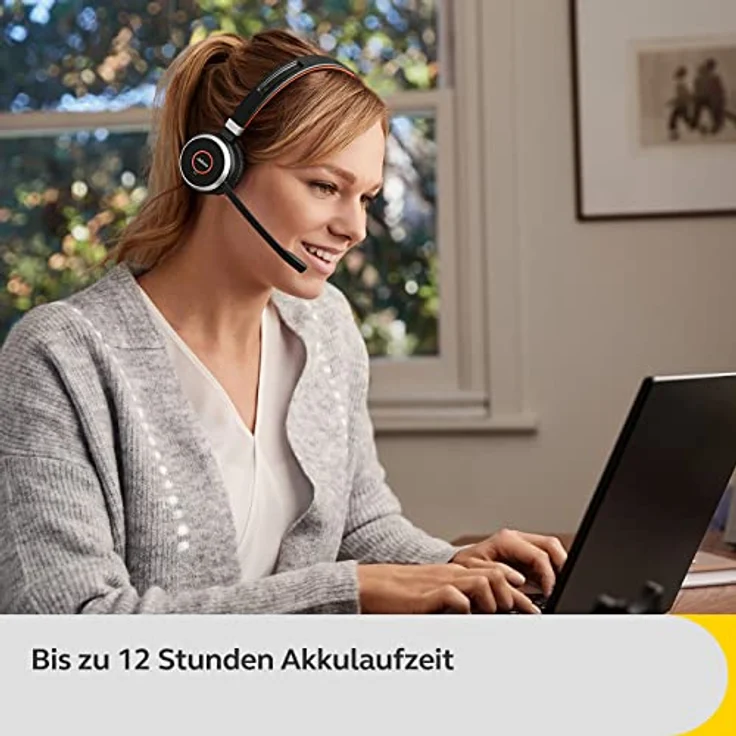 Jabra Headset Evolve 65 SE UC Mono USB Schwarz – Bild 6