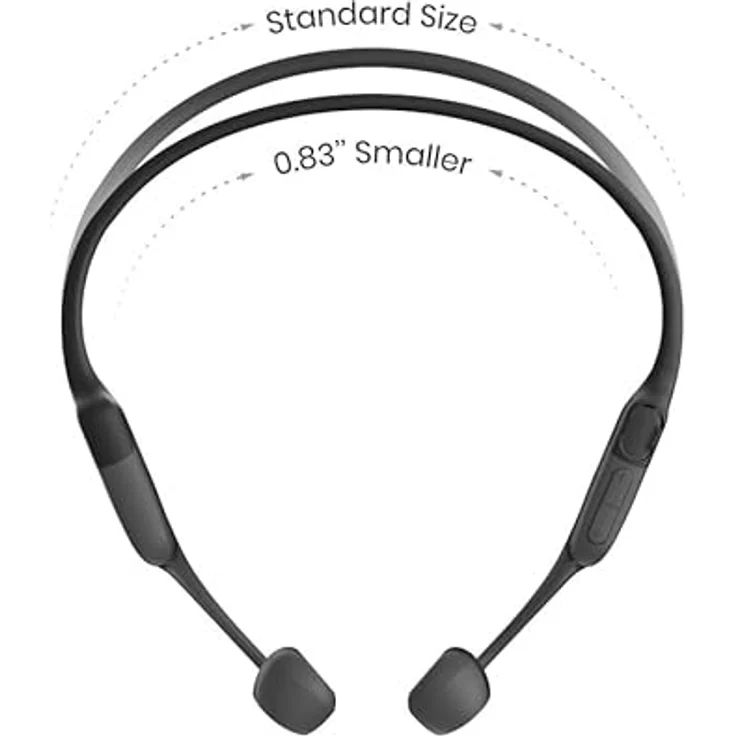 SHOKZ OpenRun Mini Black USB-C Kopfhörer - Schnellladefunktion, IP67 Wasserdicht, 8-stündige Akkulaufzeit, Federleicht – Bild 4