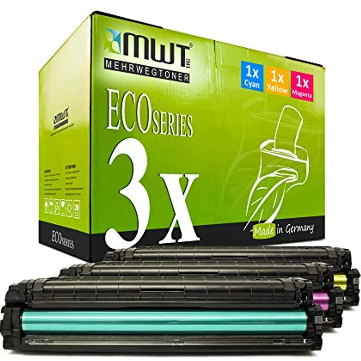 3X MWT Toner für Samsung ProXpress C 2620 2670 2680, kompatibel wie CLT-505L, 3er Set in Gelb, Blau und Rot, jeweils ca. 3.500 Seiten – Bild 1