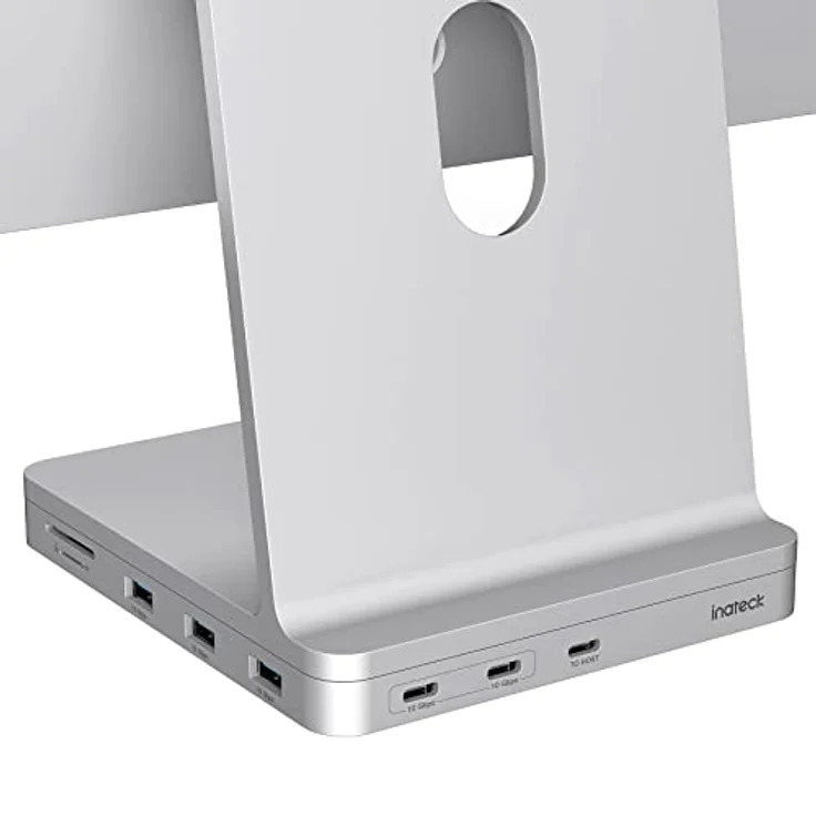 Inateck USB C Hub DK2001 für iMac 24 Zoll 2021/2023, 8-in-1 Aluminium USB Hub mit NVMe SSD Gehäuse, USB 3.2 Gen 2, USB C 10 Gbit/s, SD/TF Kartenleser – Bild 1