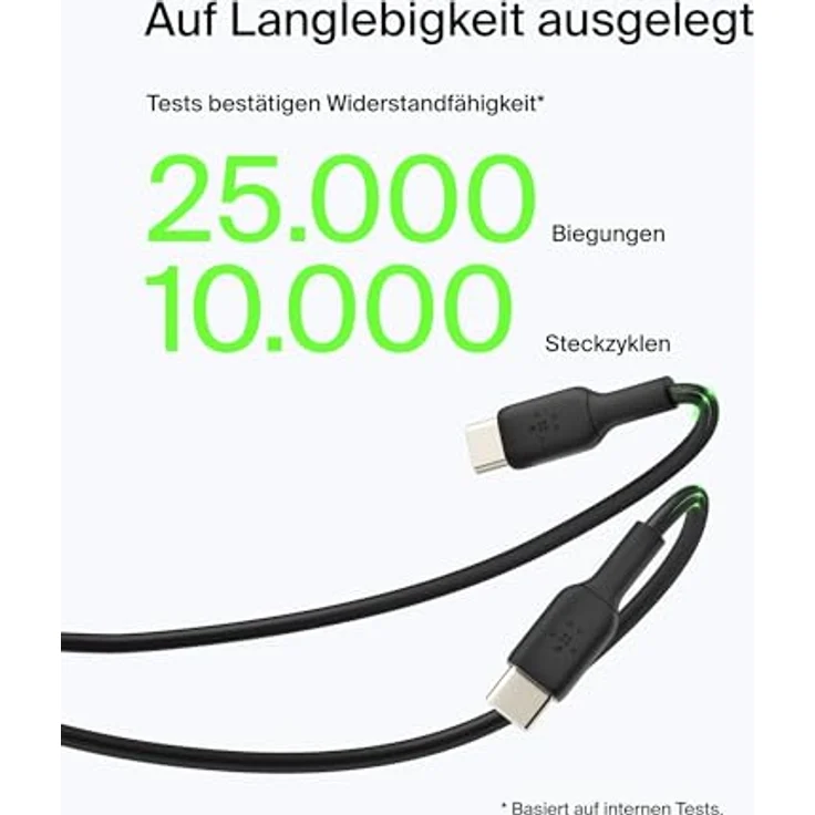 Belkin BOOST CHARGE - USB-Kabel - USB-C (M) bis USB (M) - 1,0m - Schwarz (CAB001BT1MBK) - Preisvergleich – Bild 4