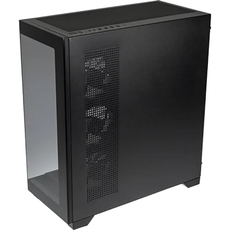 Kolink Unity Peak PC-Gehäuse, Rand zu Rand Glas, ARGB-Lüfter, Halber Netzteil-Hülle, SPCC-Stahl, Mid Tower, Schwarz – Bild 3