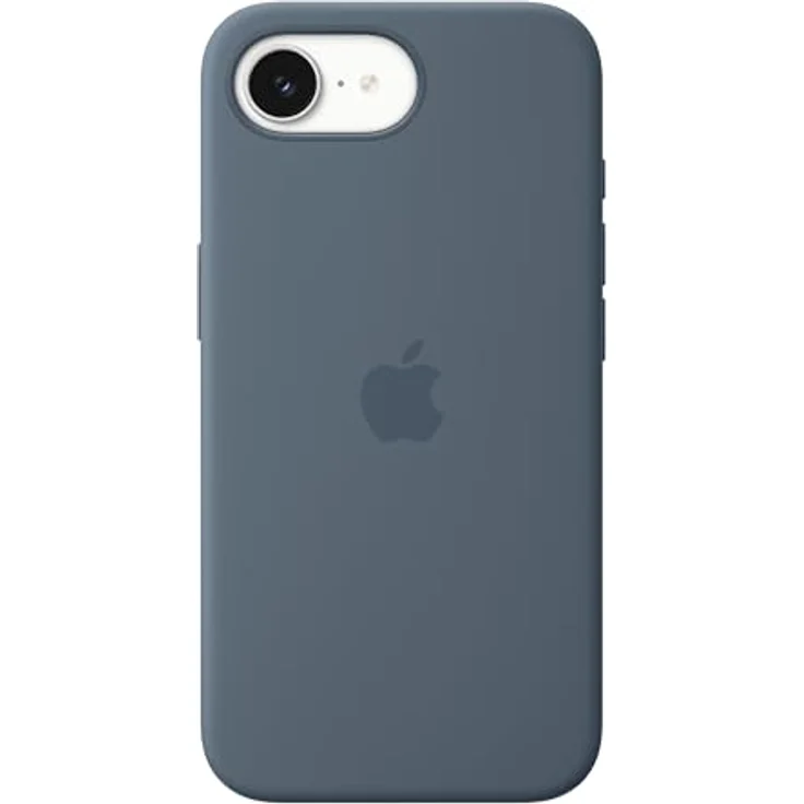 Apple iPhone 17e Silikon Case mit MagSafe, maritimblau, mit recyceltem Silikon und Mikrofaserfutter – Bild 2