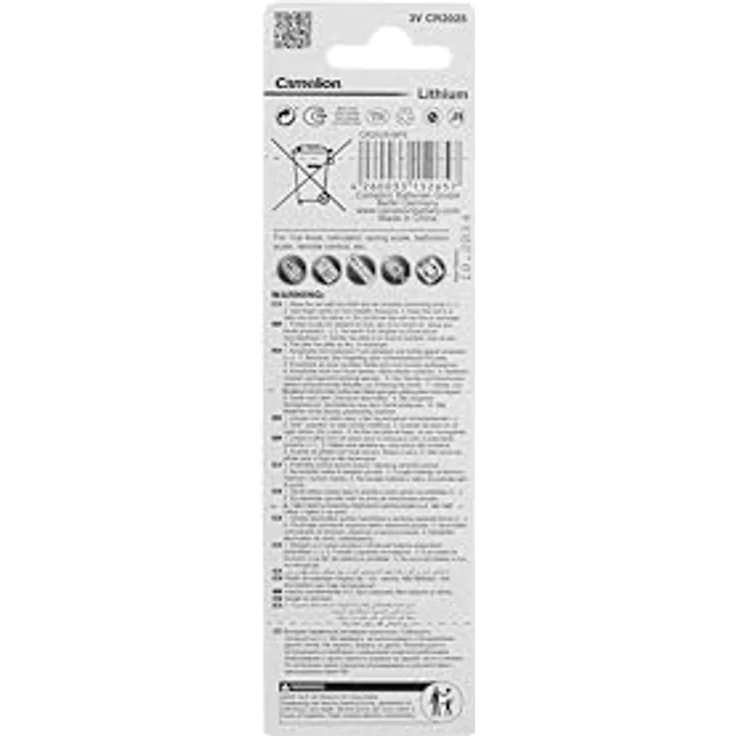 Camelion 13005025 Lithium Knopfzelle, CR2025, 3V, 5er-Pack, Blister – Bild 5