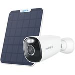 Reolink Argus Eco Ultra+Solarpanel WLAN Akku Überwachungskamera (Außenbereich, Innenbereich, 4K 8MP, Farbnachtsicht, Smarte Erkennung, 5/2,4GHz)