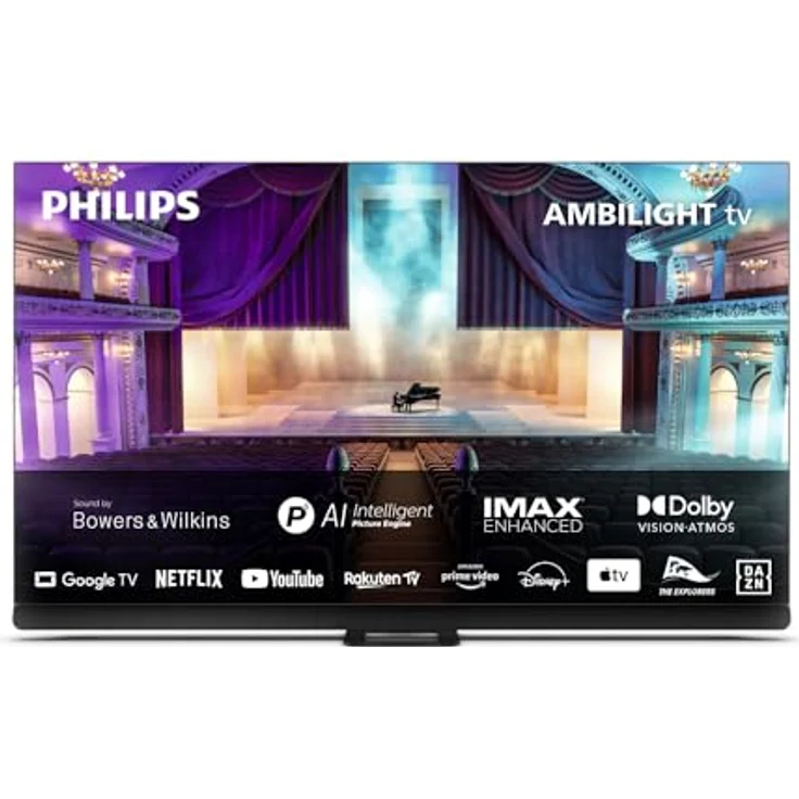 PHILIPS 55OLED908/12 OLED (Flat, 55 Zoll / 139 cm, UHD 4K, SMART TV, Ambilight, Google TV 12) – Bild 2