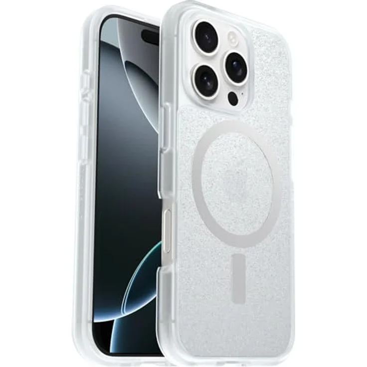 OtterBox Sleek Series MagSafe Hülle für iPhone 16 Pro, ultraschlank, stoßfest, sturzsicher, getestet nach Militärstandard, Stardust, ohne Einzelhandelsverpackung – Bild 1