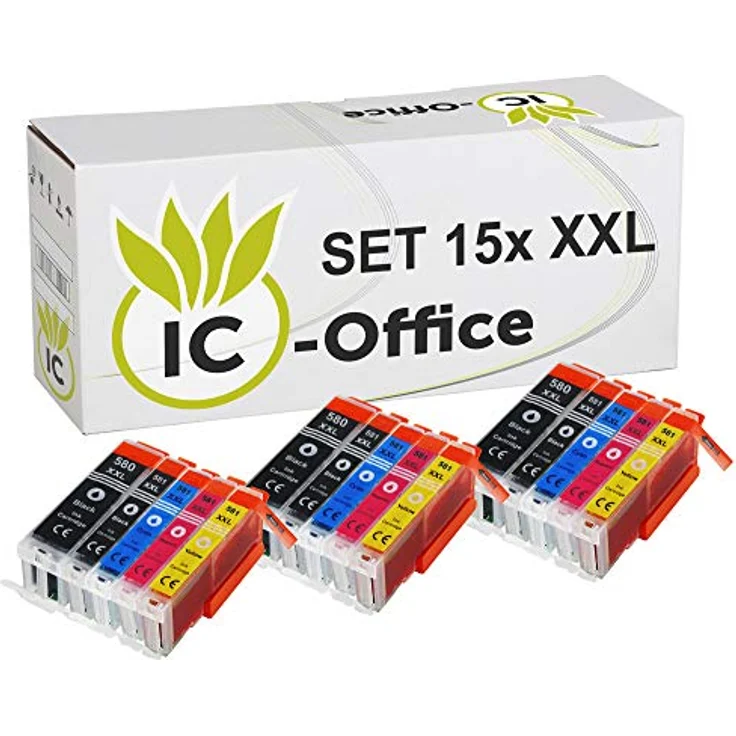 Canon Pixma TS705a, Tintenstrahldrucker mit 15 kompatiblen XXL Patronen – Bild 2