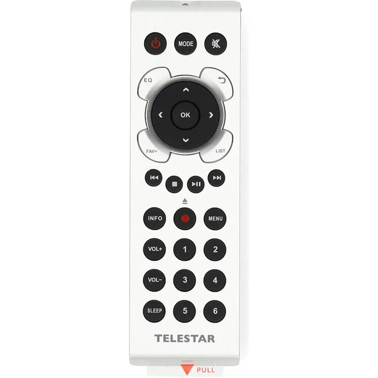 Imperial Collection Fernbedienung Telestar DIRA M1 / M12, Infrarot, Silber