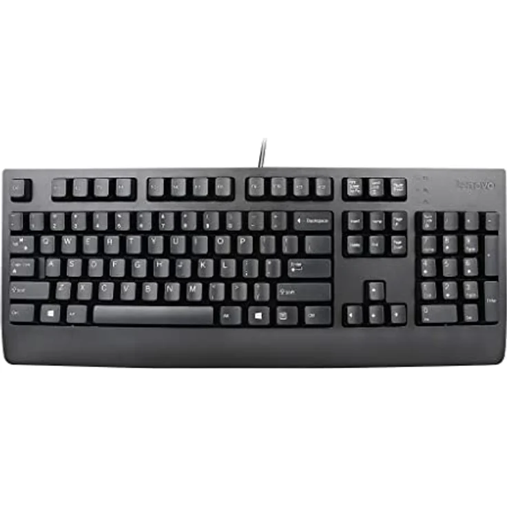 Lenovo Preferred Pro II Tastatur, USB QWERTZ mit gummierter Handgelenkauflage und verstellbaren Kippfüßen (4Y41R64596) – Bild 1
