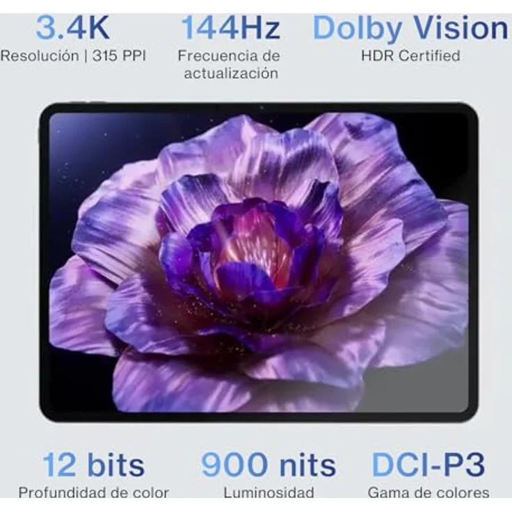 OnePlus Pad 3, 13,2 Zoll Tablet mit Qualcomm Snapdragon 7, 12 GB RAM, 256 GB Speicher, Wi-Fi 7 und Android 15 in Sturm Blau – Bild 3