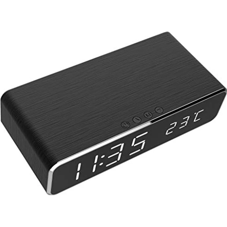 Gembird Mobile Charger WRL w/Dig Alarm/Clock DAC-WPC-01, Flexible Gestaltung, Hochwertige Material, Langlebig – Bild 2