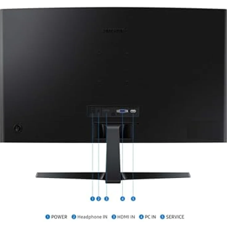 Samsung S36GD Essential Curved Monitor 27 Zoll, PC-Bildschirm mit VA-Panel, Full HD-Auflösung, 4 ms Reaktionszeit, Bildwiederholrate 100 Hz, Flicker Free, Schwarz – Bild 4