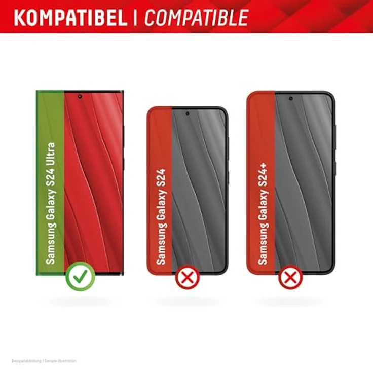 Displex Privacy Full Cover Panzerglas (10H) für Samsung Galaxy S24 Ultra, Eco-Montagerahmen, Privacy Filter, Tempered Glas, kratzer-resistente Schutzfolie, hüllenfreundlich – Bild 6