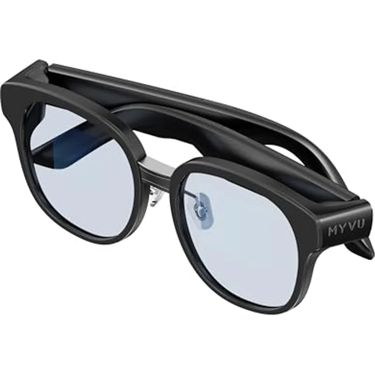 IMIKI MYVU Smart Glasses AR Brille mit MicroLED-Display, Echtzeit-Übersetzungsfunktion, integriertes GPS, integrierter Teleprompter, Black – Bild 1