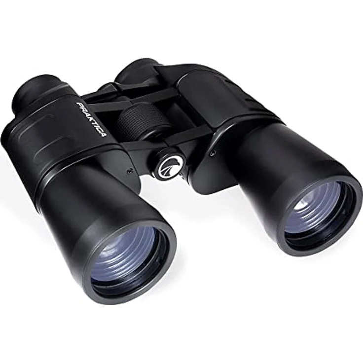 Praktica Falcon Porro Fernglas mit vielfach-beschichtetem Objektiv, Prismenfeld 10 x 50, Schwarz – Bild 2