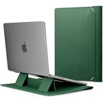 Spigen Valentinus S Laptoptasche Hülle Tasche 13 13,3 14 Zoll, Leder Laptop Hülle Kompatibel mit MacBook Pro/Air, M1 / M3, Dell, Acer, ASUS, Hp, Lenovo usw - Grün