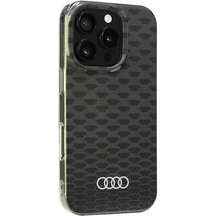 Audi iMobo IML-Stichmuster Hülle für iPhone 16 Pro 6.3", schwarz, TPU/PC-Material, HardCase-Typ – Bild 2