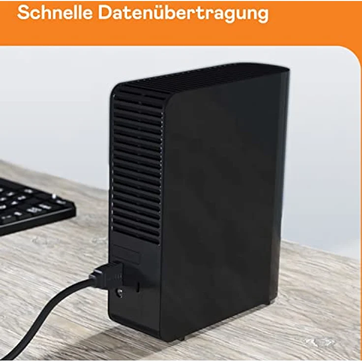 WD Elements Desktop-Speicher 22 TB (Desktop-Speicher USB 3.0-kompatibel, Zusatzspeicher für Fotos, Musik, Videos und alle anderen Dateien, stoßfest) Schwarz – Bild 4
