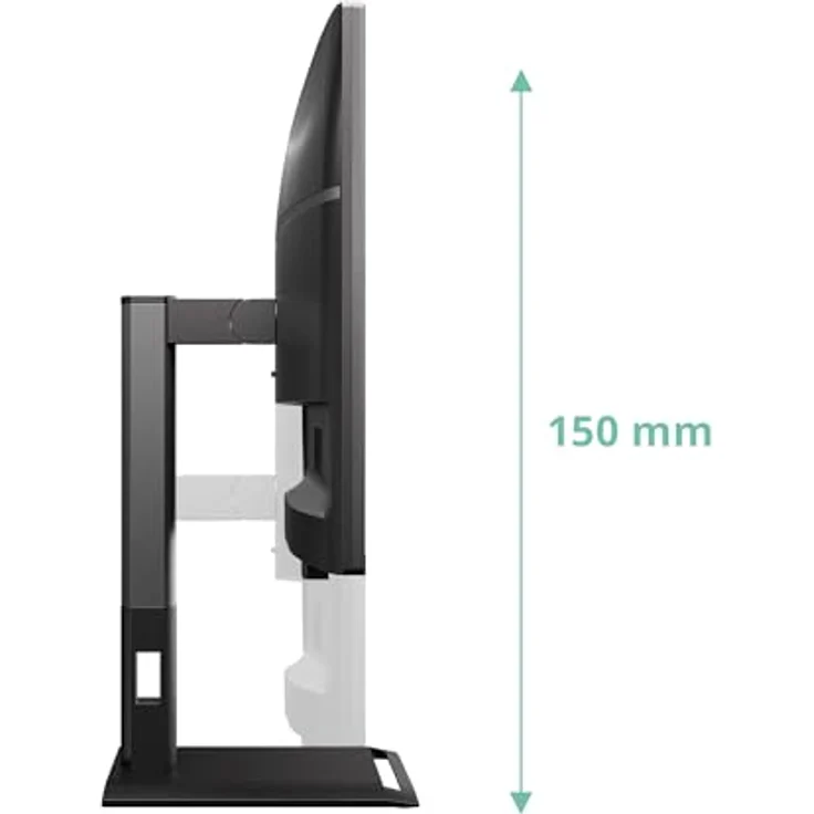 AOC Q27P4U, 27 Zoll WQHD Gaming Monitor 120Hz, IPS Panel, 4ms GtG, Adaptive Sync, HDR, Höhenverstellung, Lautsprecher, Schwarz – Bild 5