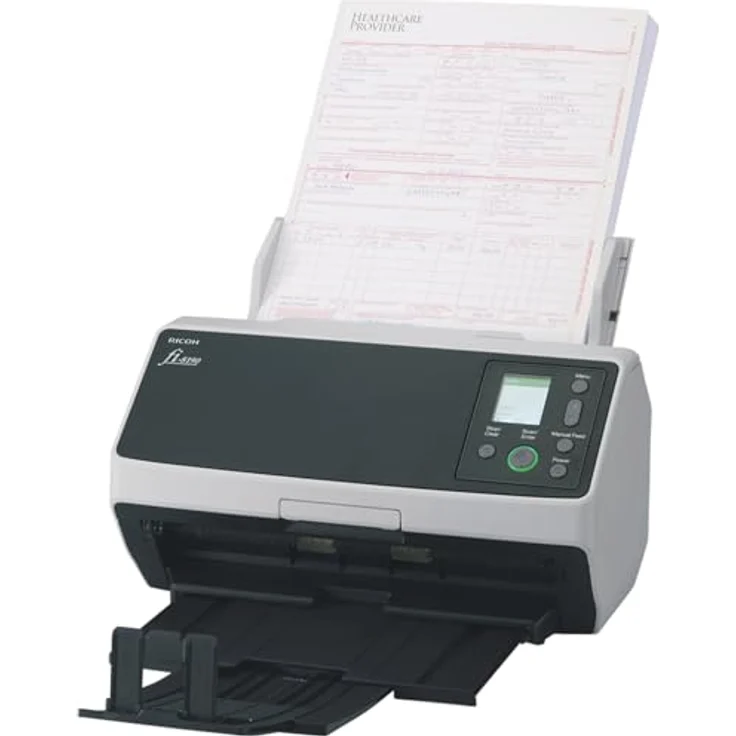 Fujitsu fi-8190 Dokumentenscanner, 600 dpi, 90 Seiten/Min, grau/schwarz – Bild 5