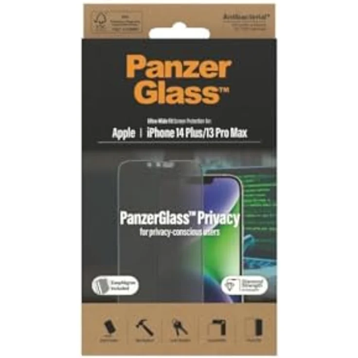 PanzerGlass Privacy Screen Protector Apple iPhone 14 Plus | Ultra-Wide Fit – Bild 3