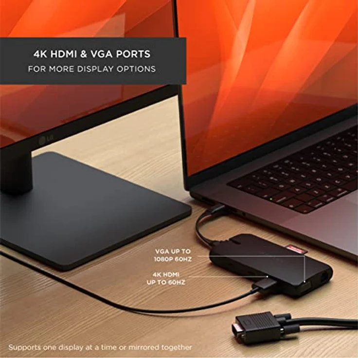 SATECHI USB-C Multiport Adapter, USB-C Hub 9 in 1, On-The-Go Multiport Adapter – Für M2/ M1 MacBook Pro/Air, M2/ M1 iPad Pro/Air, M2 Mac Mini, iMac M1 (Schwarz) – Bild 5