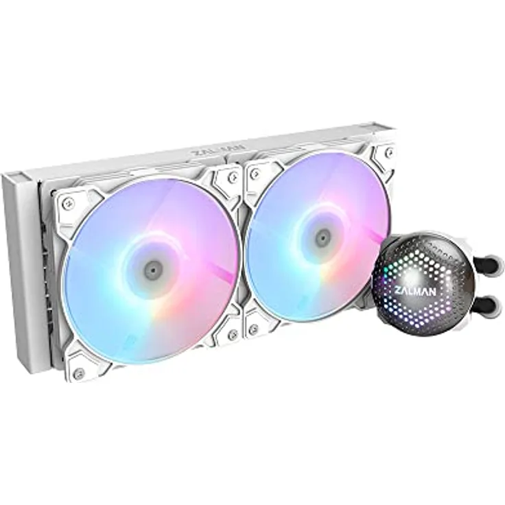 Zalman Alpha 24 240mm White, Wasserkühlung in Weiß