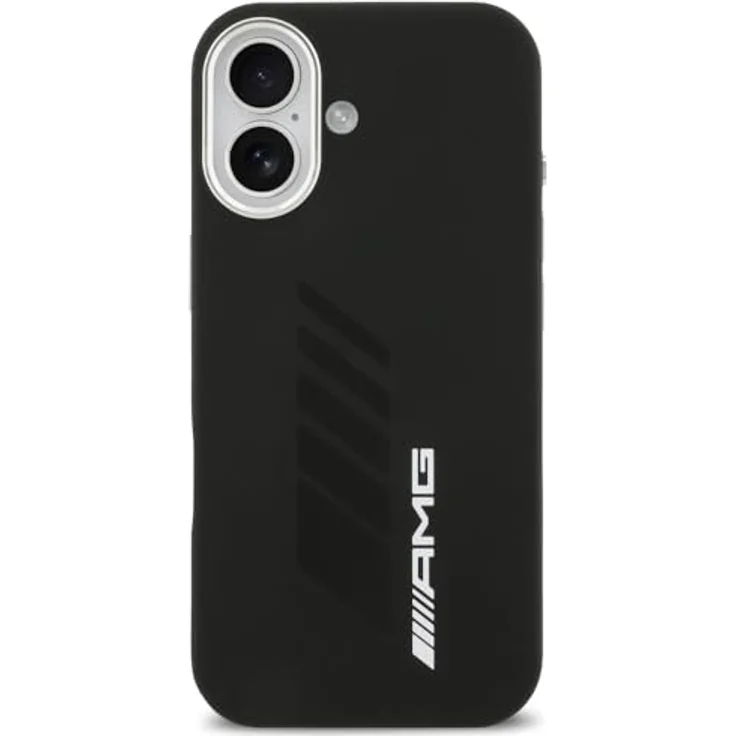CG MOBILE AMG Silikon-Übergröß Rhomben Schutzhülle kompatibel mit MagSafe für iPhone 17, Schwarz – Bild 2