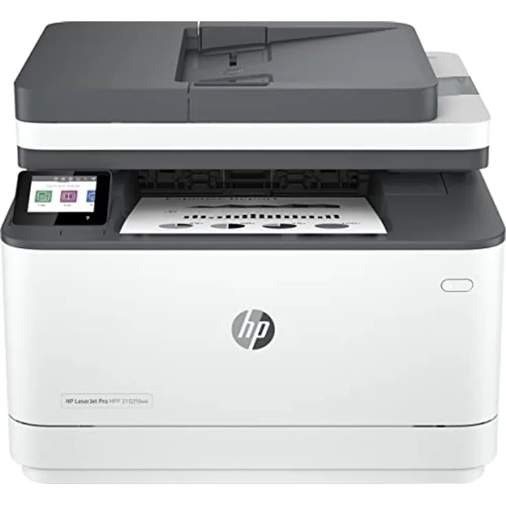 HP LaserJet Pro MFP 3102fdwe Laserdrucker, Automatischer Duplex, Hohe Druckgeschwindigkeiten, WLAN, Ethernet, Bluetooth, HP Smart App, HP Instant Ink, HP+, Multifunktionsdrucker