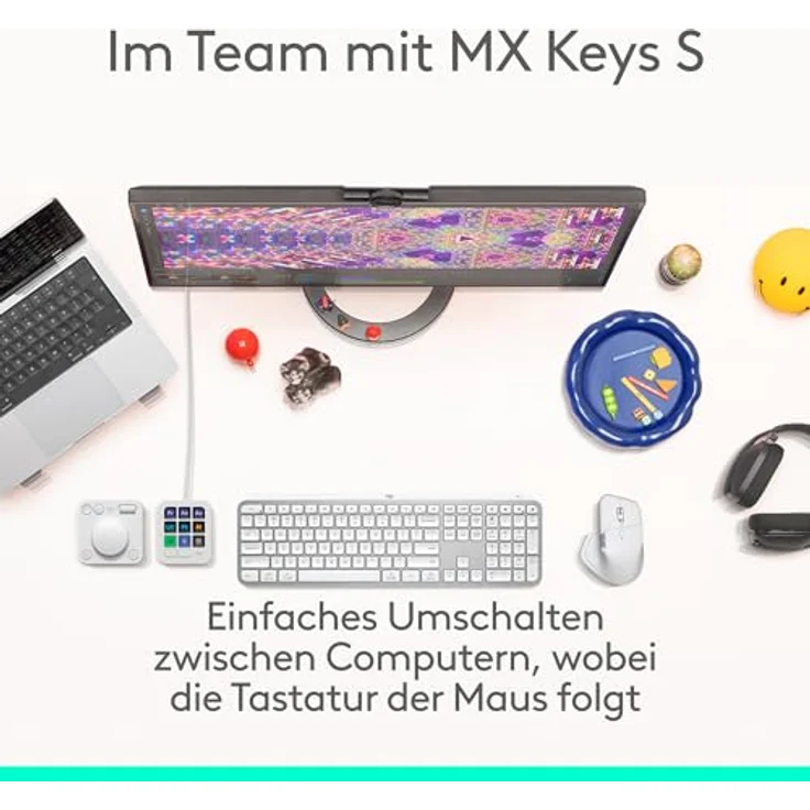 Logitech MX Master 4 - Off-White - Ergonomische Maus (Weiß) – Bild 7