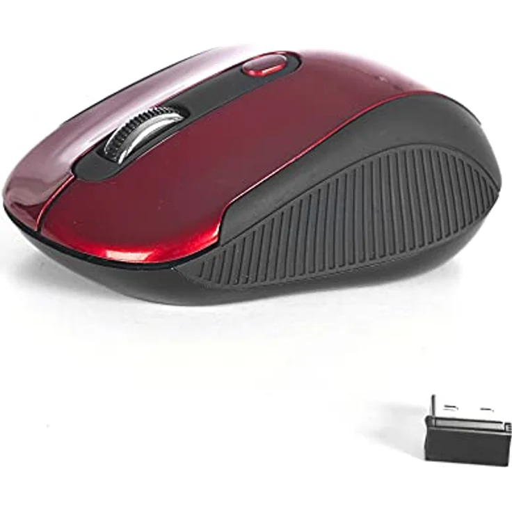 NGS Haze Maus RF Wireless Optisch 1600 DPI Ambidextrous - Mäuse (Ambidextrous, Optisch, RF Wireless, 1600 DPI, Schwarz, Rot) – Bild 3