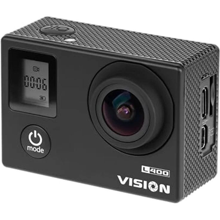 Krüger&Matz Vision L400, 4K Sportkamera mit 30 FPS, 170° Weitwinkel, 2" Display, wasserdicht, KM0291 – Bild 3