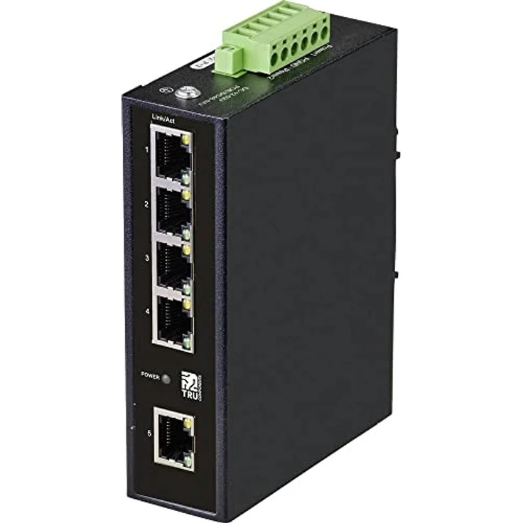 TRU COMPONENTS Industrial Ethernet Switch 1+4 Port 10/100 MBit/s – Bild 1