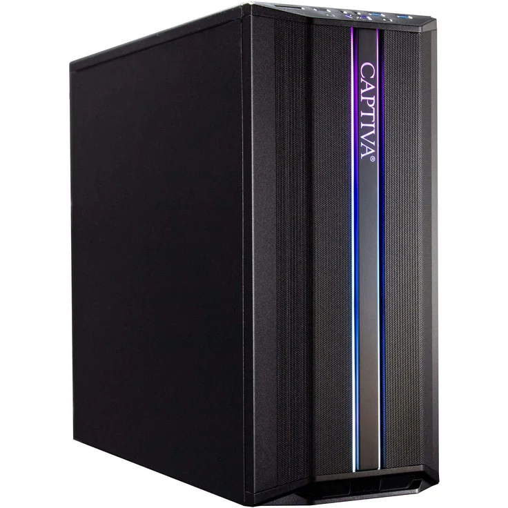 Captiva Power Starter R69-318, Desktop-PC mit AMD Ryzen 5 5600G, 16 GB RAM, 500 GB SSD und AMD Radeon Graphics, Schwarz
