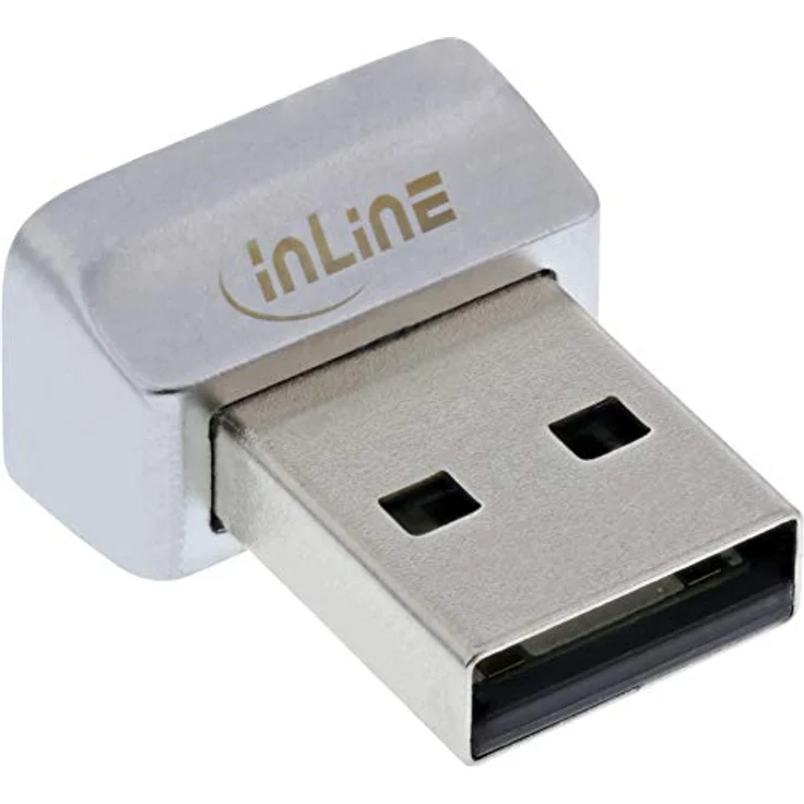 InLine USB Fingerabdruck Scanner, USB 2.0 Speicherkartenlesegerät mit Windows 10 Hello-Anmeldung, Mehrfarbig – Bild 2
