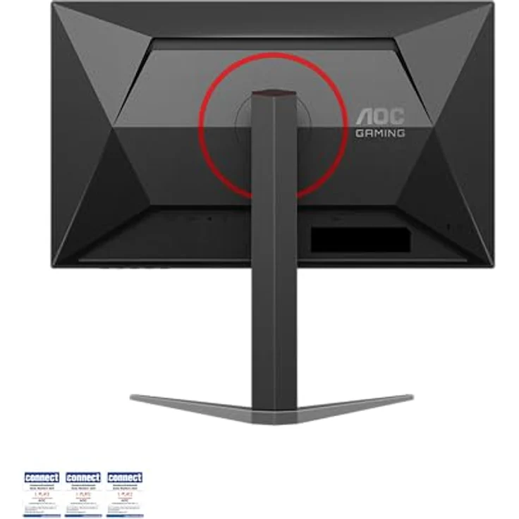 AOC Gaming 24G4HA, 24 Zoll Full HD Monitor mit 200 Hz, 1 ms Reaktionszeit, G-Sync kompatibel, HDR10, schwarz-rot – Bild 3