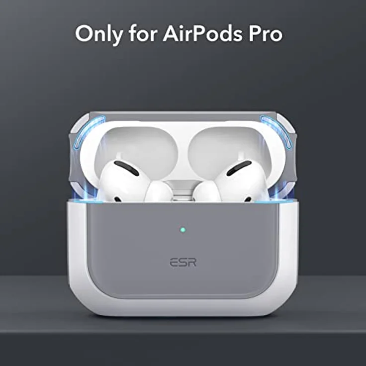 ESR Airpods Pro 2 Hülle mit HaloLock, Kompatibel mit MagSafe, Hybrid Sturzschutz, Weiß – Bild 2