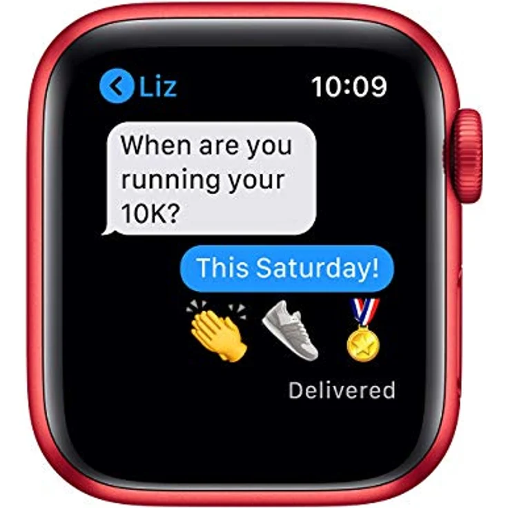 Apple Watch Series 6 GPS + Cellular, 40 mm (ROT) Aluminiumgehäuse mit (ROT) Sportband, EKG- und Blut-Sauerstoffmessung – Bild 4