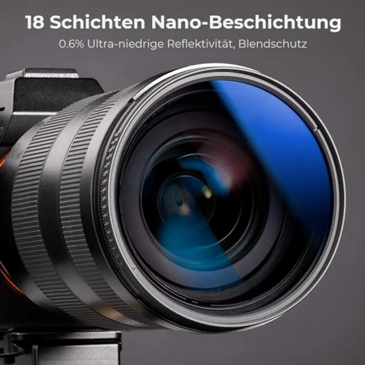 K&F Concept K-Serie Pro 52mm Slim Zirkularer Polfilter CPL, optisches Glas & Aluminium, antireflektierende Nanobeschichtung für Farbtreue und Klarheit – Bild 5