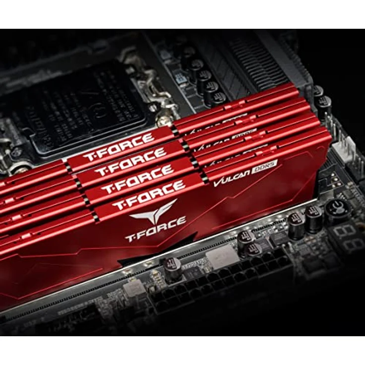 Team Group T-FORCE VULCAN DDR5 32GB KIT (2x16GB) RAM, 6000 MHz, rot – Bild 3