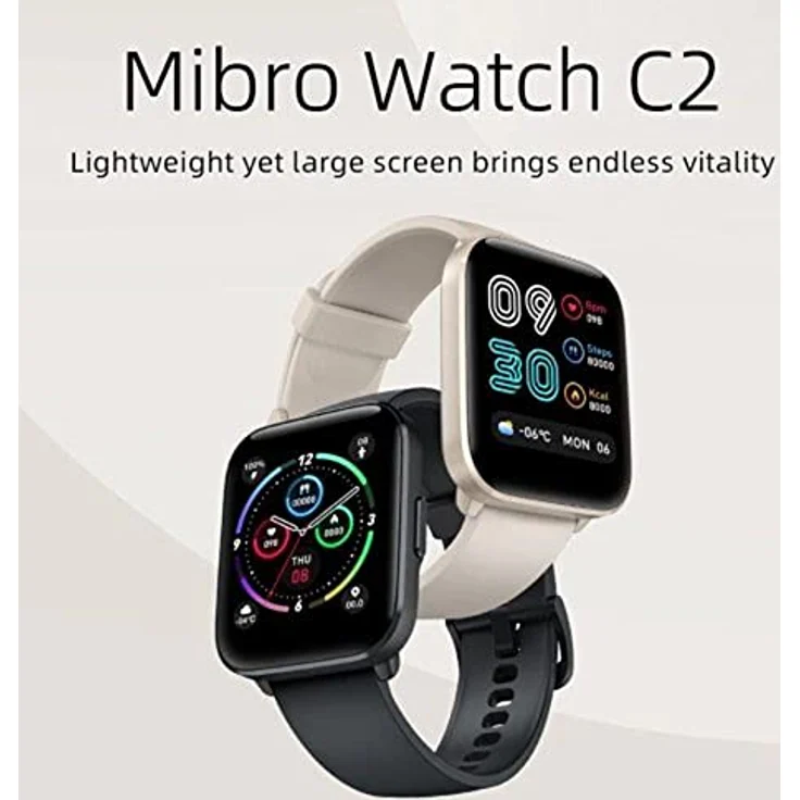 Mibro Watch C2 (43.20 mm, Kunststoff), Sportuhr + Smartwatch, cremeweiß – Bild 10
