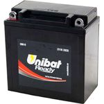 Unibat CB9-B, 12V Motorrad-Batterie mit 8,5 Ah (10 HR), wartungsfrei, Kaltstartstrom 130 A, Länge 135 mm