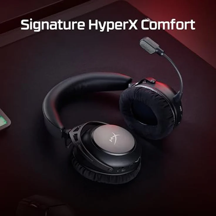 HyperX Cloud Alpha 2, Wireless Gaming Headset mit 250 Stunden Akkulaufzeit und 53-mm-Doppelkammer-Treibern, Schwarz – Bild 7