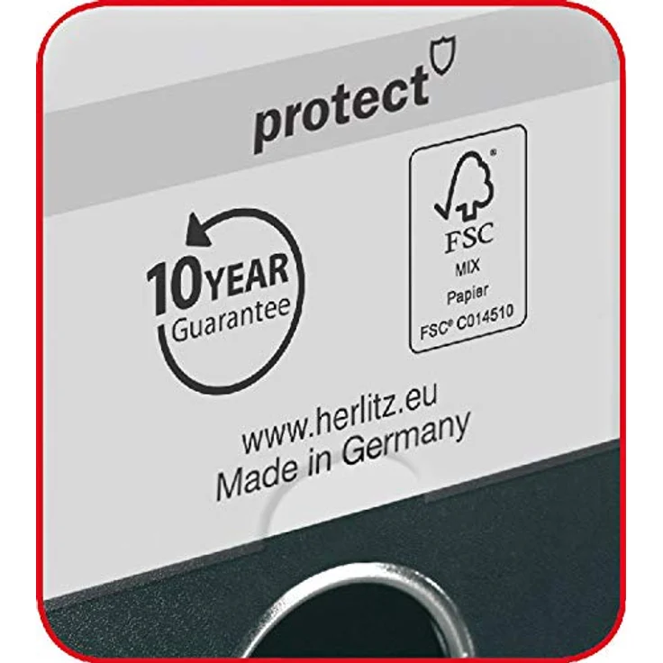 Herlitz Aktenordner maX.file protect A4 8cm türkis, Hebelmechanik mit extremer Zuhaltekraft, FSC-zertifiziert – Bild 6