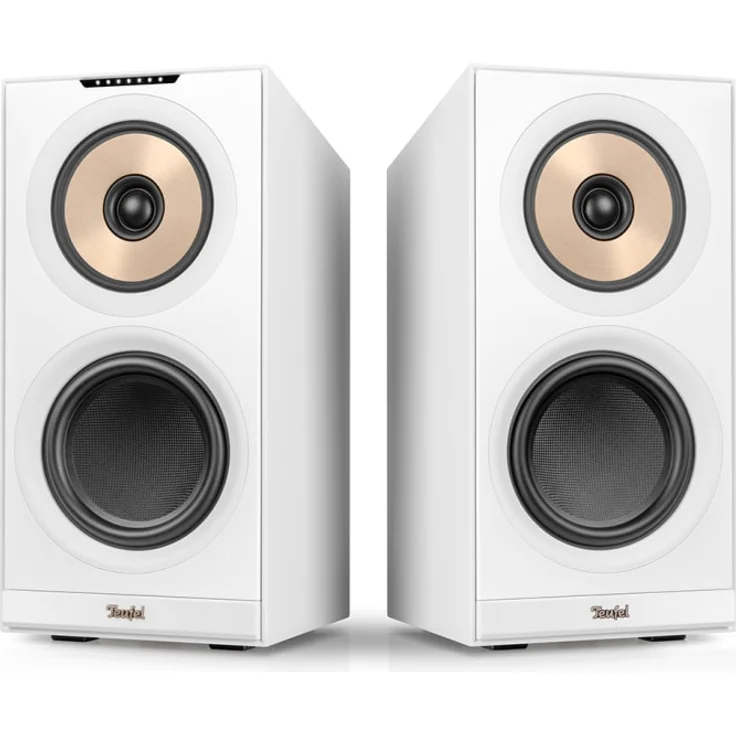 Teufel Stereo M 2 WLAN Streaming-Standlautsprecherpaar Integrierter Verstärker 3-Wege-System Weiß – Bild 1